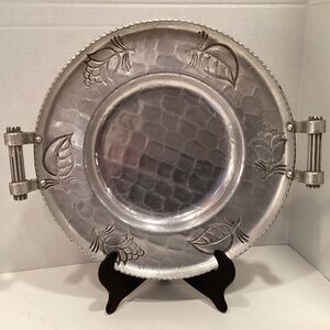 Buenilum Hand Wrought Aluminum Handled Tray
